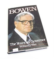 Otis Bowen Autographed Book