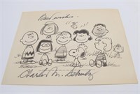 Charles Schulz Autographed Peanuts