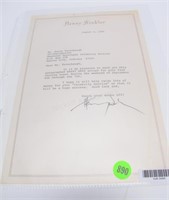 Henry Winkler Signed Letter