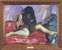 Giclee, After Edvard Munch, "Weeping Nude"