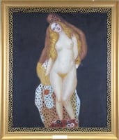 Giclee, After Gustav Klimt, "Adam and Eve"