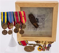 Lot of WWI & WWII Memorabilia Medals+