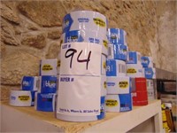 20 rolls of 3M blue painters tape and duct tape