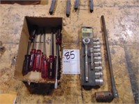 Wright screwdriver set & 1/2" Socket set