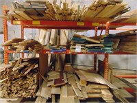 Large Lot of Lumber and contents of shelves