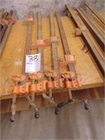 (4) Jorgensen 40 inch bar clamps