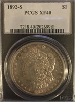 1892 Morgan Silver Dollar