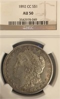 1892 Morgan Silver Dollar