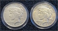 1935 Peace Silver Dollars (2)