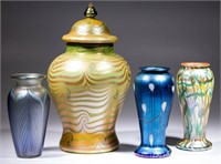 American art glass including a rare Durand examples