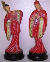 FLORENTINE ART - CHICAGO CERAMIC ORIENTAL FIGURES