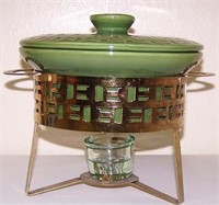 CALIFORNIA POTTERY CHAFING DISH