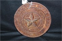 9" Metal " Texas " wall Plate