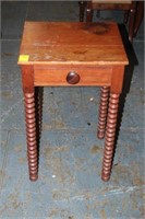 One Drawer Primitive Side Table