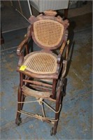 Victorian Converting High Chair w/ broken spindle