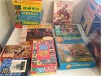 jig saw puzzles $.29 all vintage & more