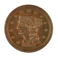 Uncirculated 1852 Large Cent.