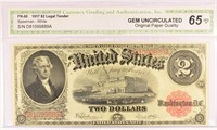 Gem 1917 $2.00 Legal Tender Note.
