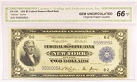 Gem 1918 $2.00 Federal Reserve Note.