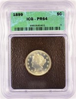 Gem Looking 1899 Proof Liberty Nickel.