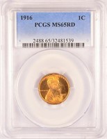 Gem Red 1916 Lincoln Cent.