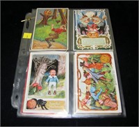 Lot, Halloween postcards, 12 cards