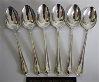 6 Sterling Silver Spoons 135 Grams