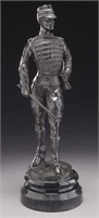 Charles Anfrie bronze depicting a soldier,