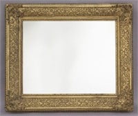19th C. gilt framed mirror,