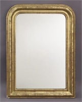 Louis Philippe style gilt framed mirror