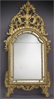 18th C. Italian style carved giltwood mirror,