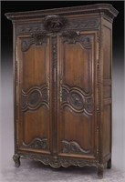 18th C. French bridal armoire,