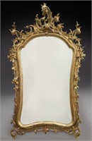 French giltwood mirror,