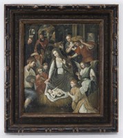 Spanish nativity scene in the 16th century style,