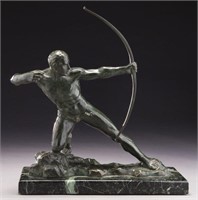 Ganu Gantcheff bronze depicting an archer