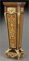 Louis XVI style ormolu mounted column with marble