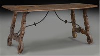 17th C. Spanish trestle table,