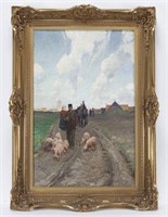 Frans Van Leemputten "Untitled (Pigs going