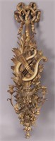 Gilt carved wall sconce