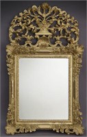 French carved giltwood mirror