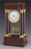 French Portico mantel clock,