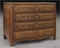 19th C. French 4-drawer commode