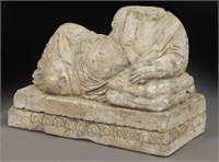 Hand carved Venetian limestone sculpture