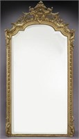 19th C. Louis XV style giltwood mirror,