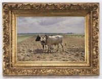 Jules Leon Montigny "Untitled (Two bulls