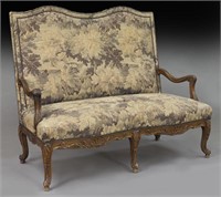 19th C. Louis XV style carved canape,