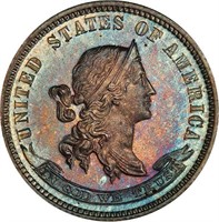 10C 1870 J-843 PCGS PR66 CAC EX SIMPSON