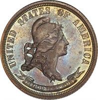 25C 1870 J-888 PCGS PR66 CAC EX SIMPSON