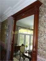 Victorian Walnut Foyer Mirror