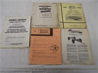 LOT OF 7 COCKSHUTT PARTS CATALOGS & OWNERS